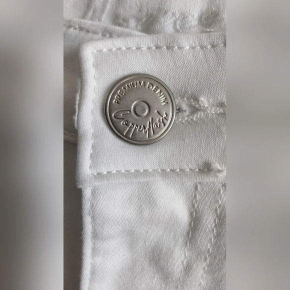 Copper Flash Womens 16W Curvy Ankle Skinny White Premium Denim (TINY FLAW) - Picture 10 of 12